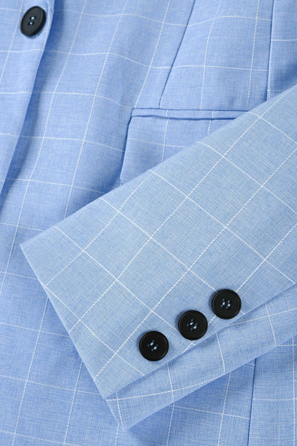 Americana Hombre Ligera de Cuadros Estilo Business Casual
