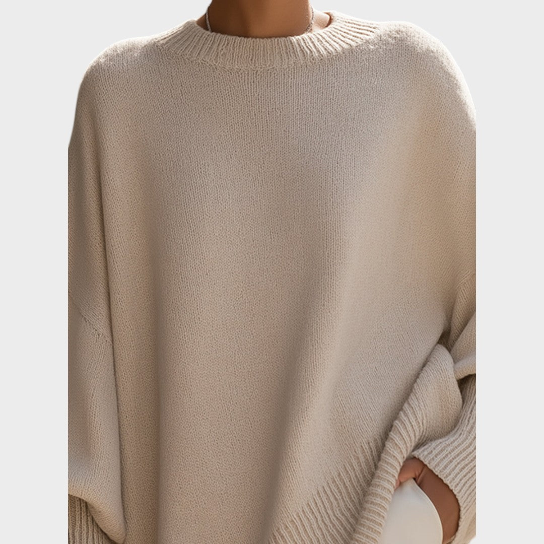 Celeste | Capa de Punto Asimétrica Oversize