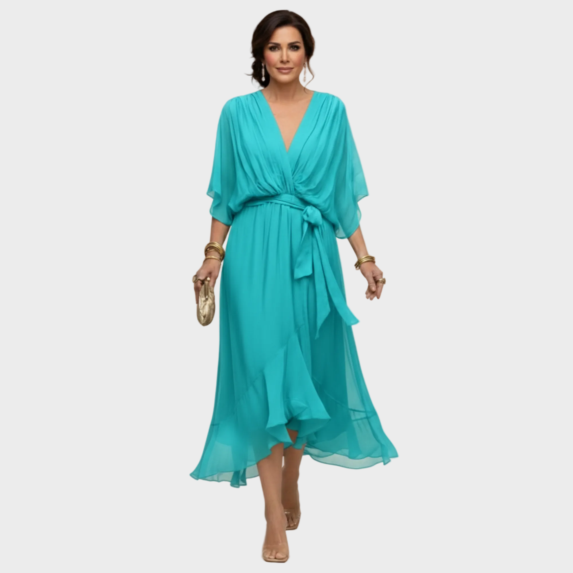 Vestido con escote en forma de V | Maria
