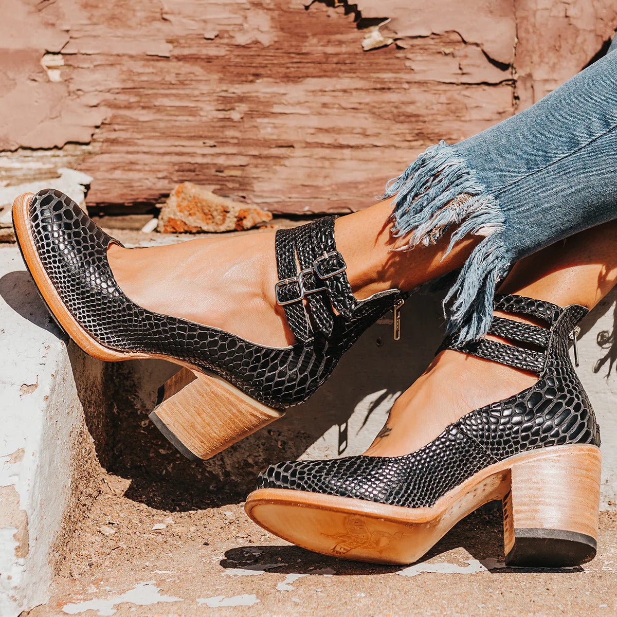 Zapatos de tacón de cuero cómodos | Mirella