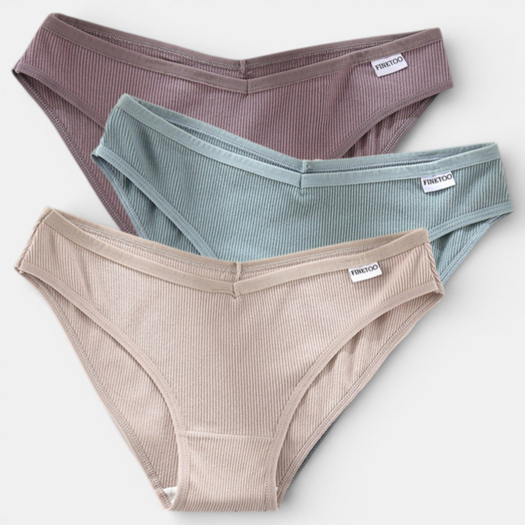 Pack 3 Bragas de Algodón Mujer