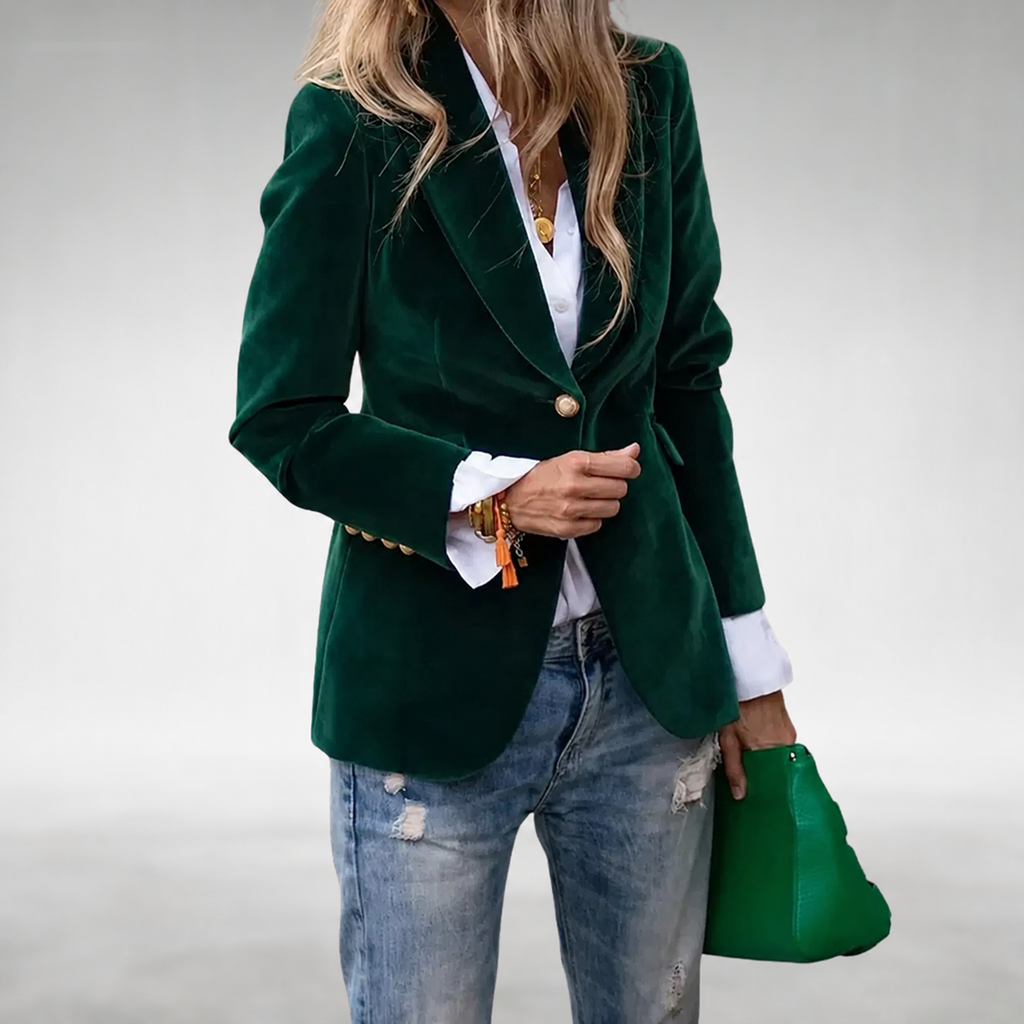Blazer Terciopelo Mujer Entallado | Victoria