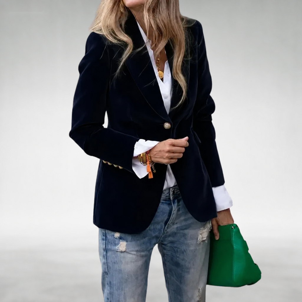 Blazer Terciopelo Mujer Entallado | Victoria