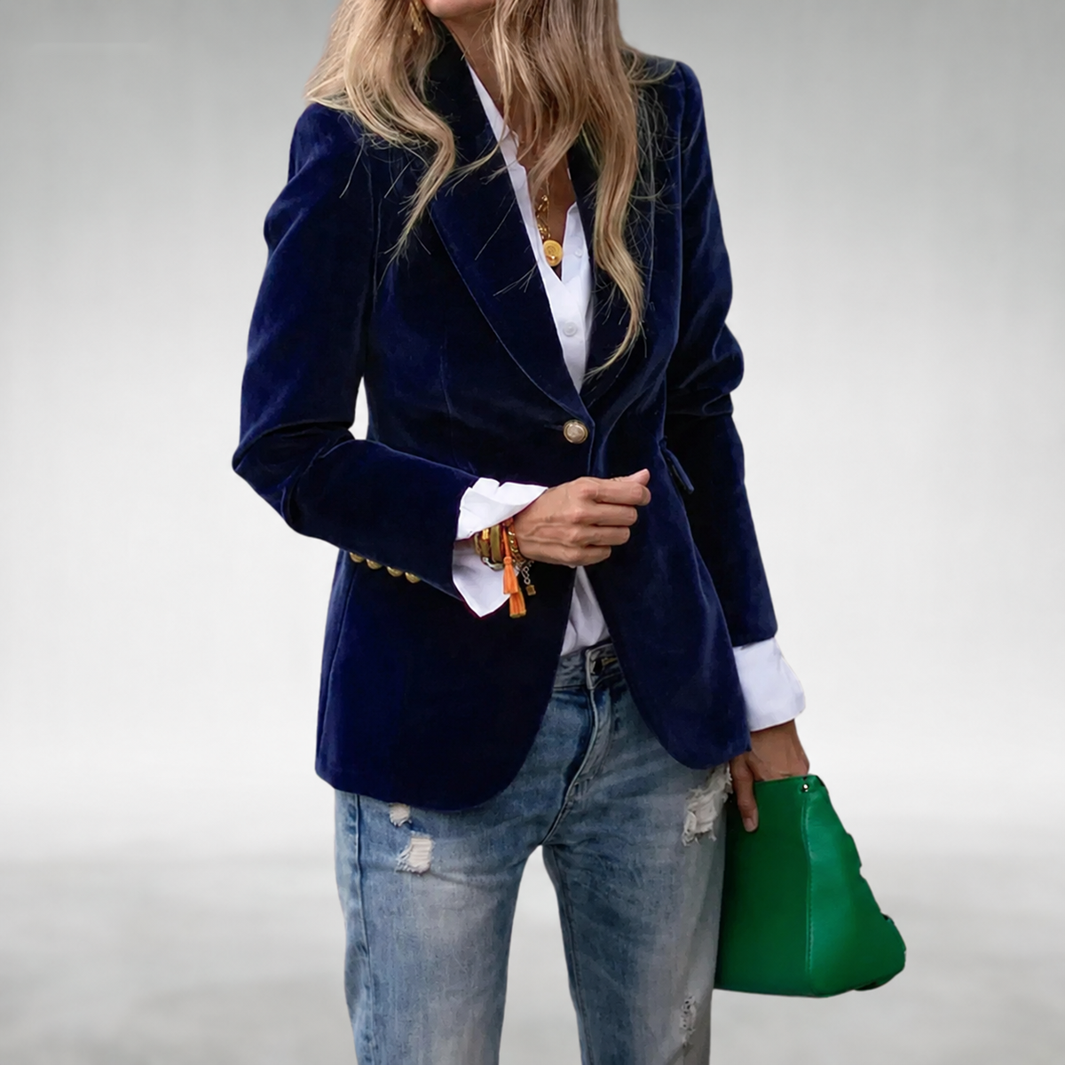 Blazer Terciopelo Mujer Entallado | Victoria