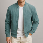 Chaqueta Hombre Estilo Urbano en Ante – Diseño Clásico y Versátil