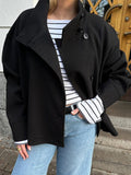 Chaqueta corta doble botonadura mujer - vista 3