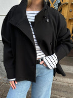 Chaqueta corta doble botonadura mujer - vista 3