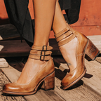 Zapatos de tacón de cuero cómodos | Mirella