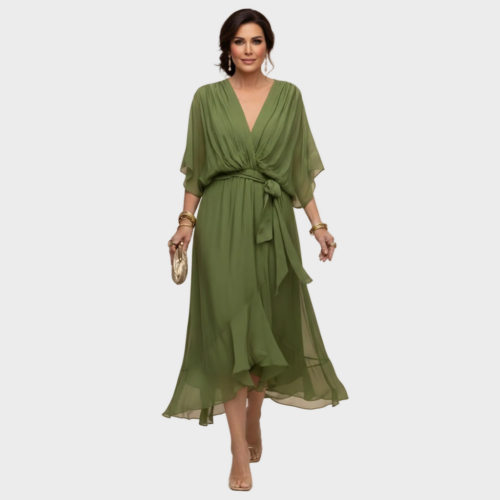 Vestido con escote en forma de V | Maria