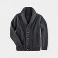 Chaleco de lana para hombre con cuello alto abotonado: refinado, cálido, para el día a día