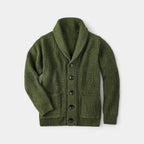 Chaleco de lana para hombre con cuello alto abotonado: refinado, cálido, para el día a día