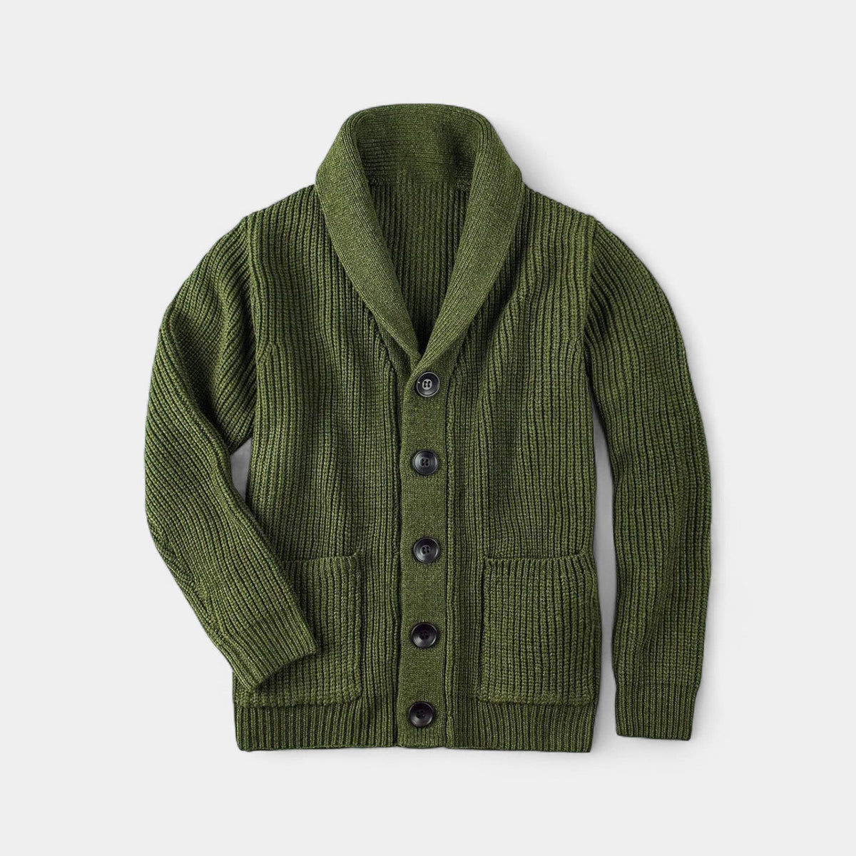 Chaleco de lana para hombre con cuello alto abotonado: refinado, cálido, para el día a día