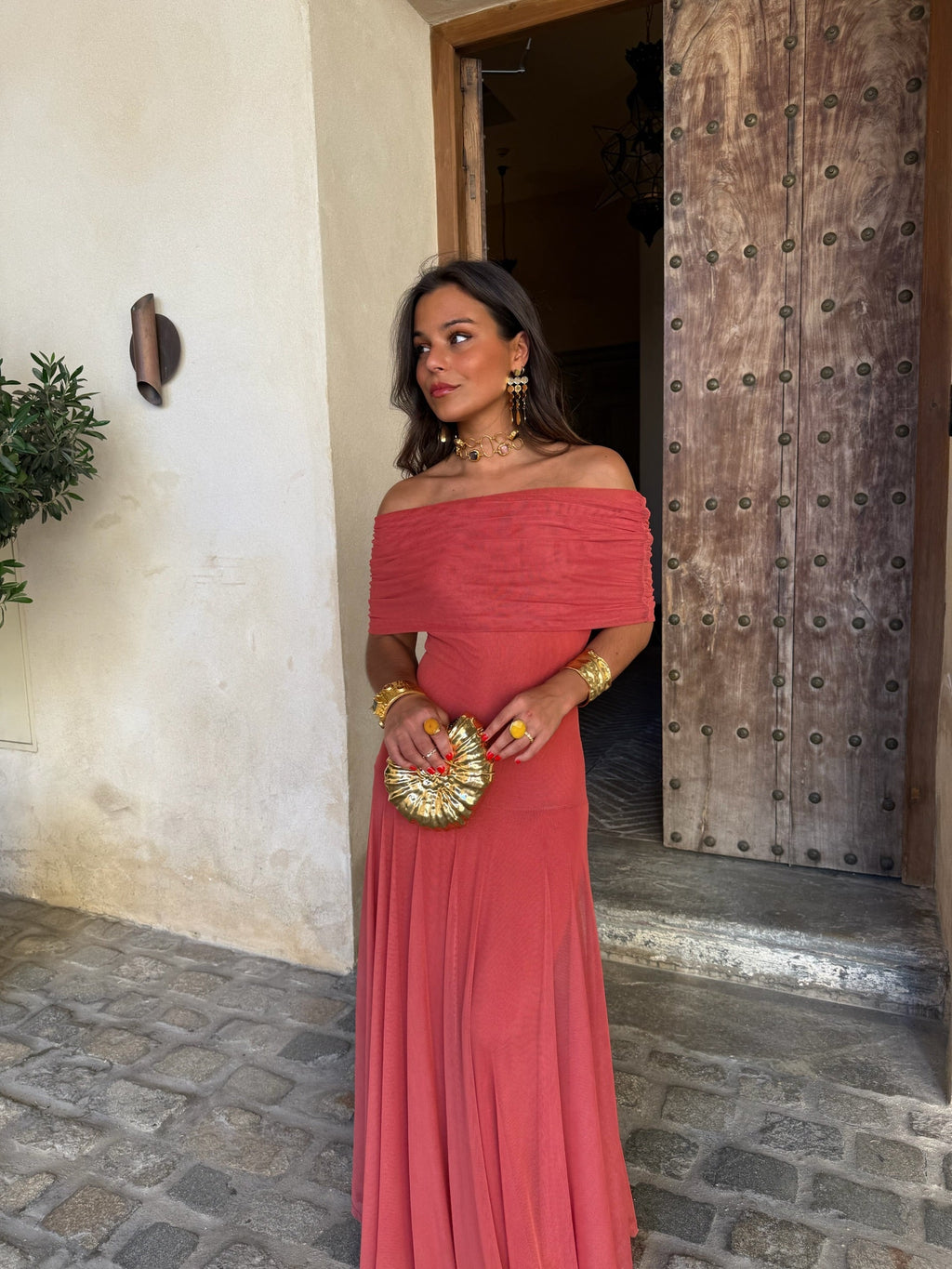 Vestido de Toledo en rosa | Valentina