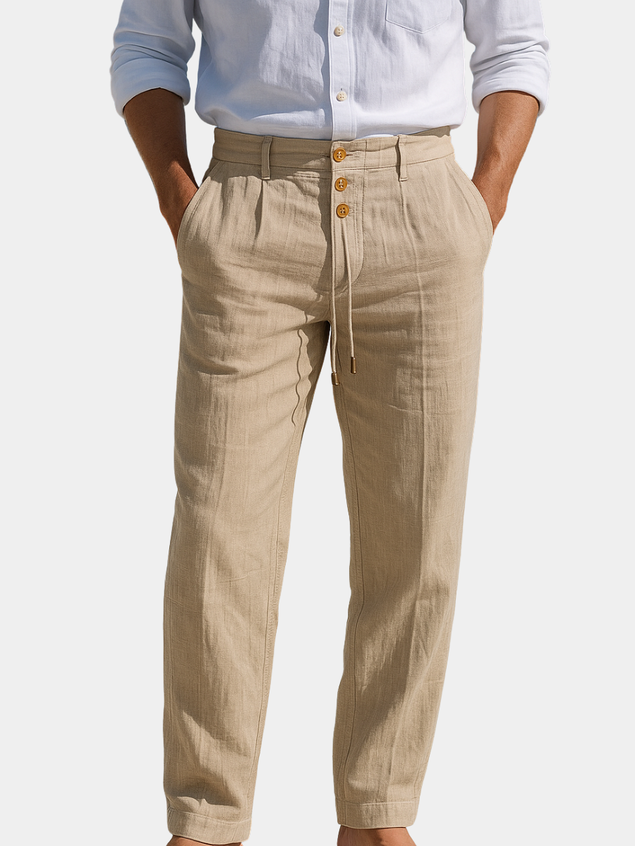 Pantalon de lino ligero verano | Mateo