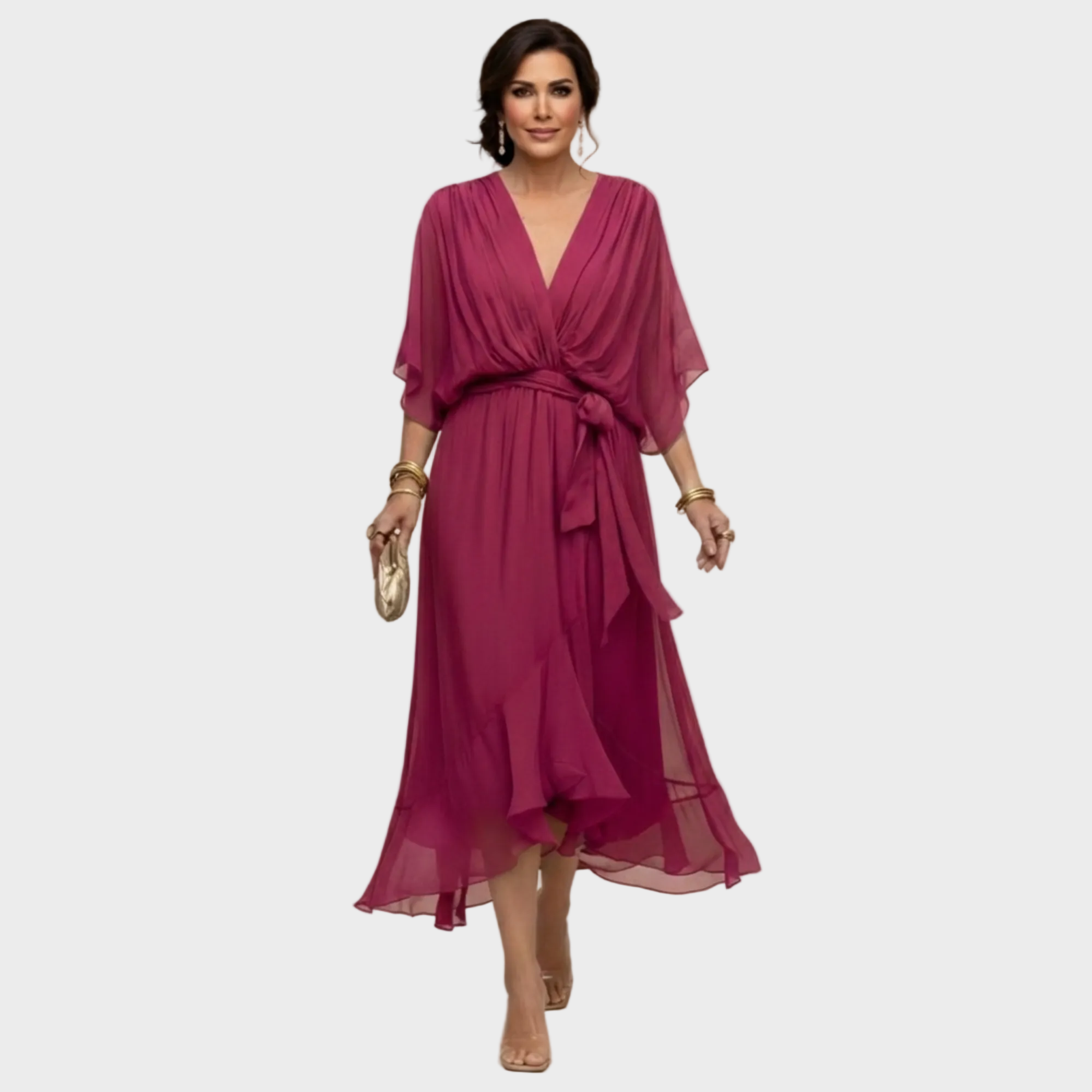 Vestido con escote en forma de V | Maria