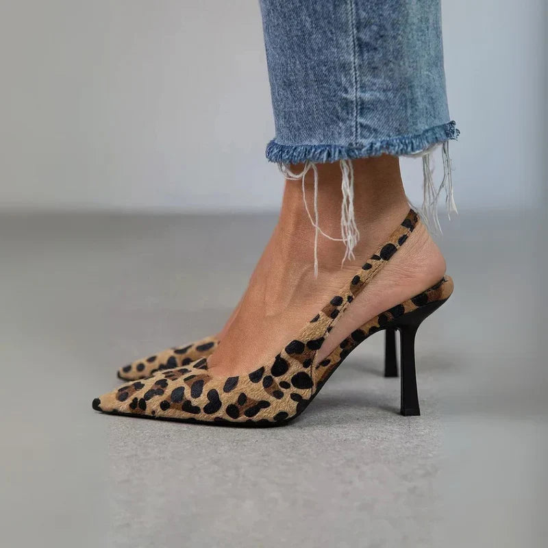 Zapatos de tacón de leopardo | Monica