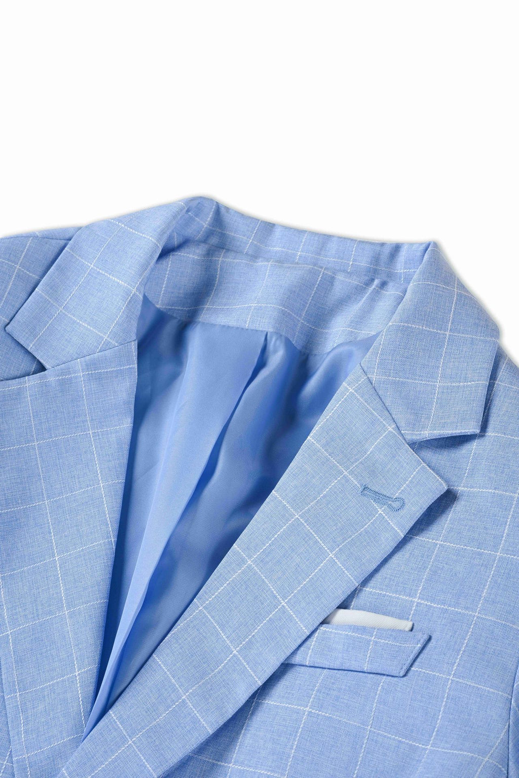 Americana Hombre Ligera de Cuadros Estilo Business Casual