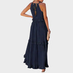 Vestido Sin Mangas Con Ribete De Volantes | Landry