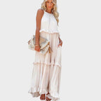 Vestido Sin Mangas Con Ribete De Volantes | Landry
