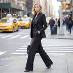 Pantalones de traje de mujer de cintura alta | Sandra
