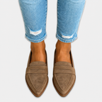 Mocasines de Ante Suave Mujer | Nadia