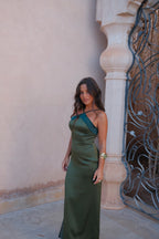 Vestido Elegante Verde Mujer Invitada de boda | Oasis