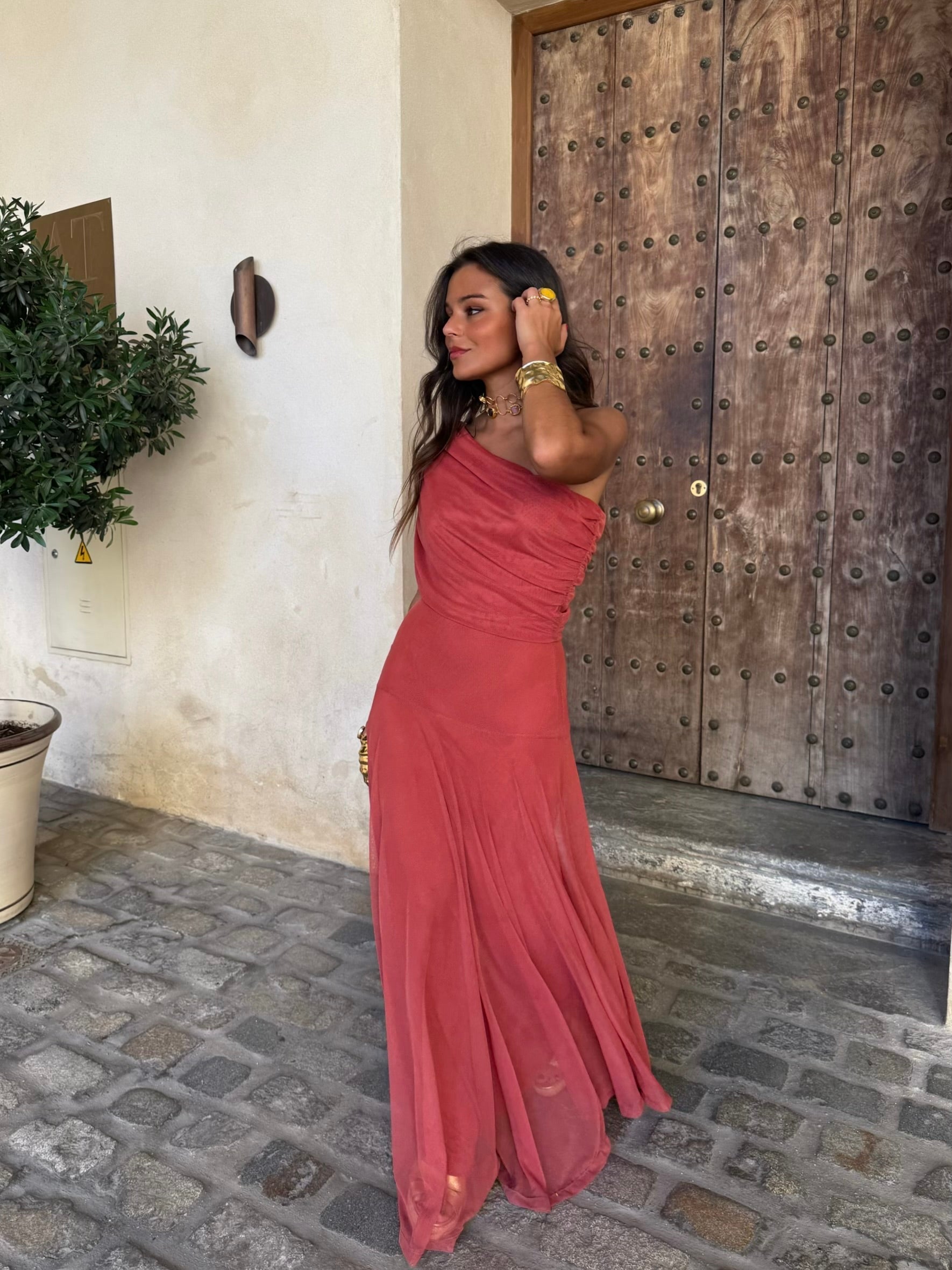 Vestido de Toledo en rosa | Valentina