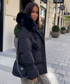 Chaqueta de Invierno con Capucha Pelo Sintético Mujer | Nia