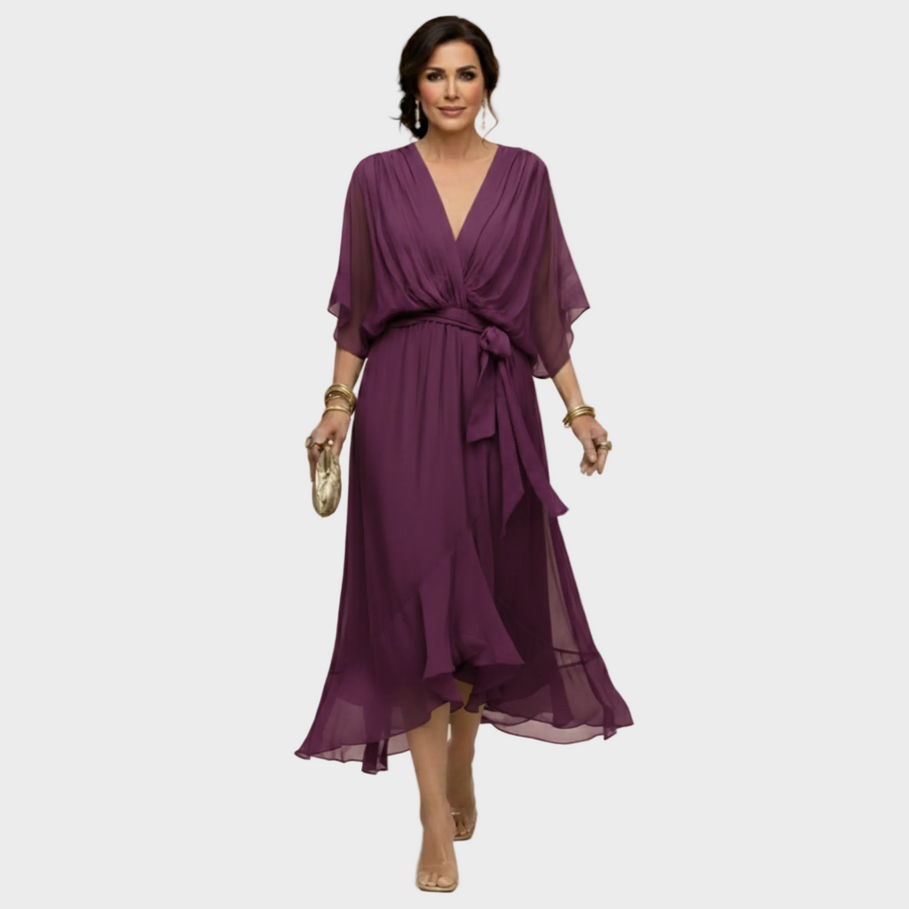 Vestido con escote en forma de V | Maria