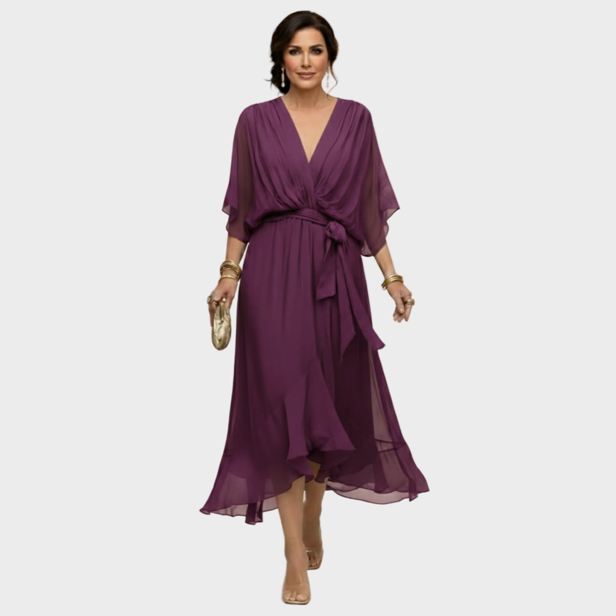 Vestido con escote en forma de V | Maria