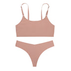Set Lencería Mujer Ice Silk sin Costuras
