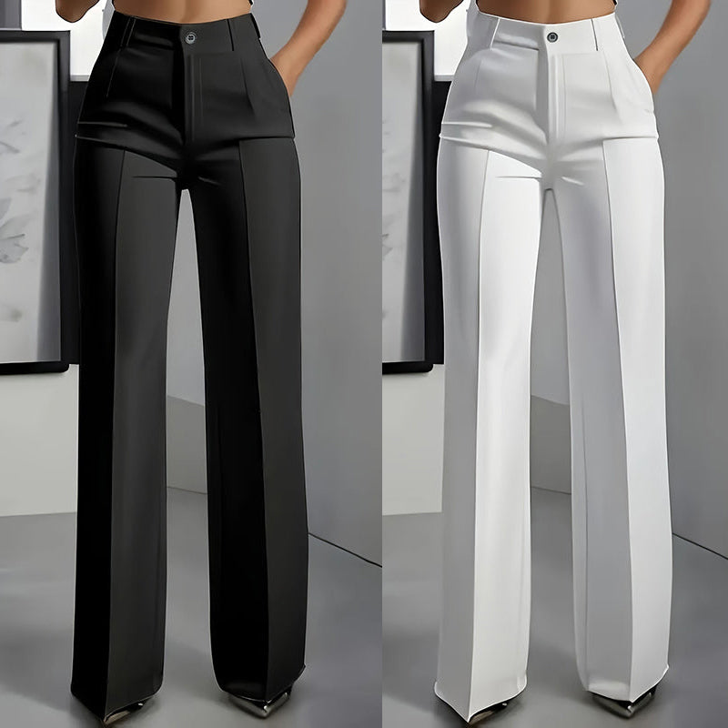 Pantalones de traje de mujer de cintura alta | Sandra