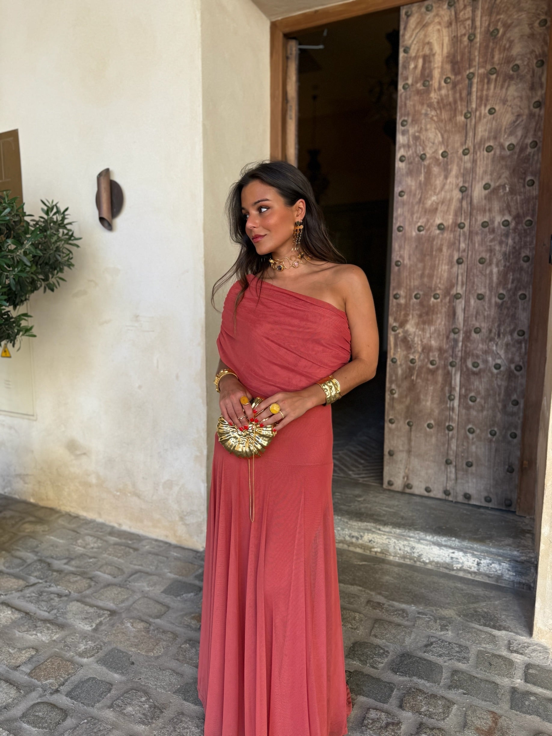 Vestido de Toledo en rosa | Valentina