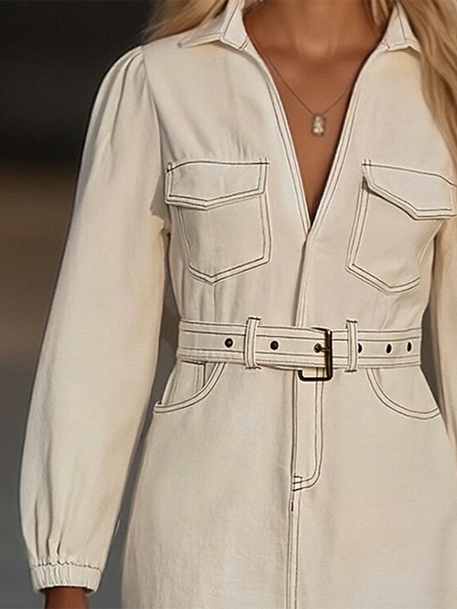 Minivestido Vaquero Mujer con Flecos - Begoña