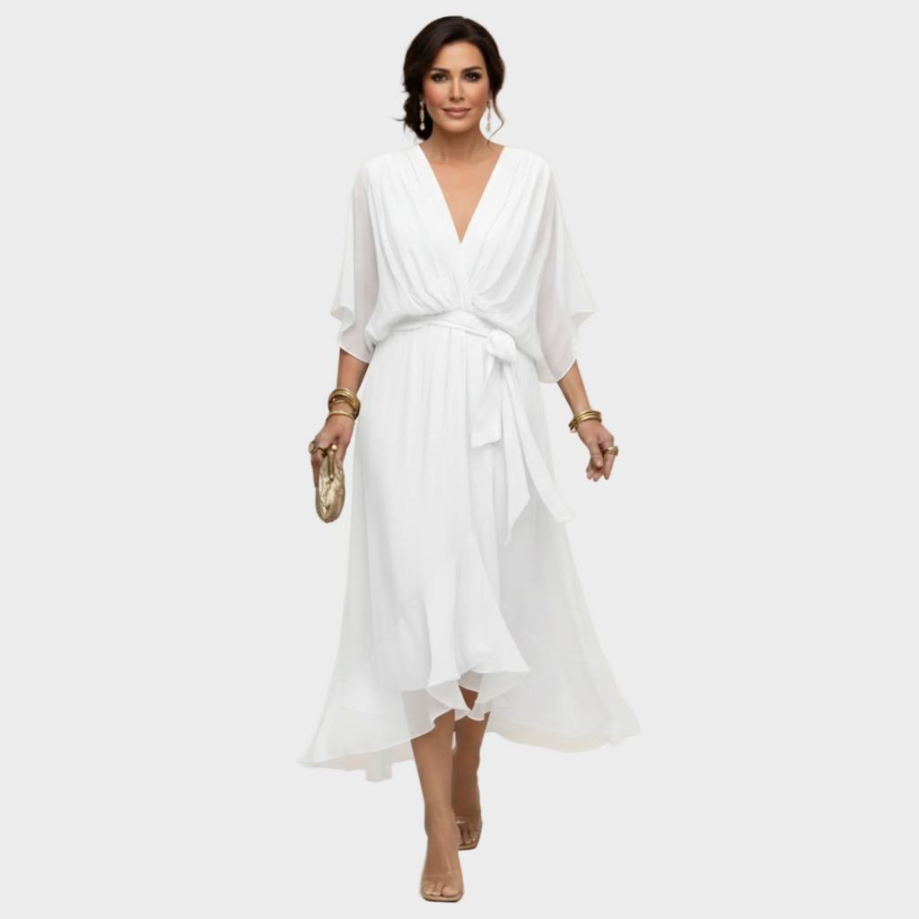 Vestido con escote en forma de V | Maria