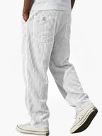 Pantalones de pana para hombre con cintura elástica