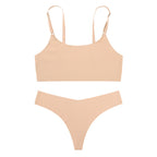 Set Lencería Mujer Ice Silk sin Costuras