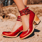 Zapatos de tacón de cuero cómodos | Mirella