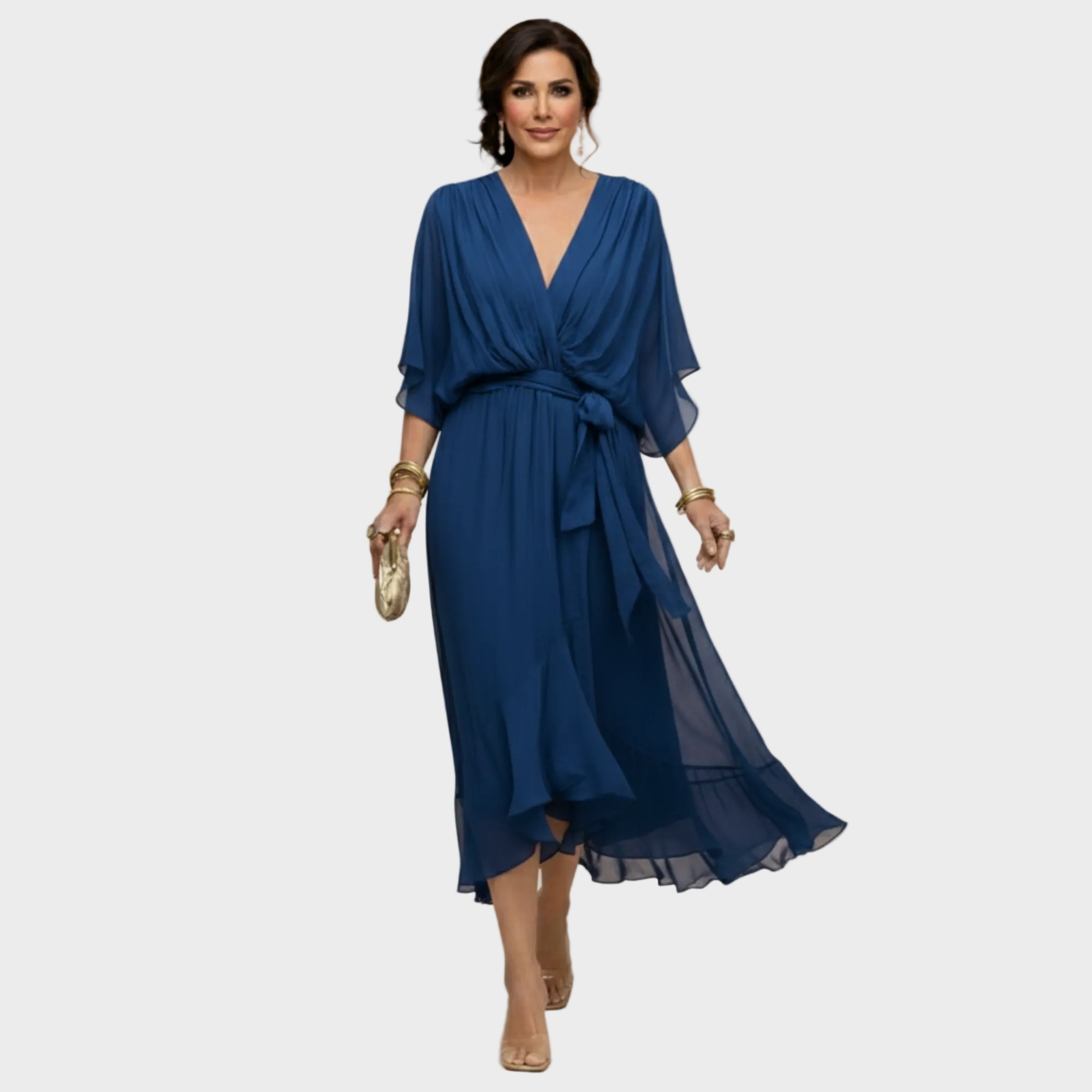 Vestido con escote en forma de V | Maria