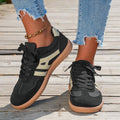 Zapatillas deportivas ortopédicas de cuero para mujer – cordones y diseño bajo