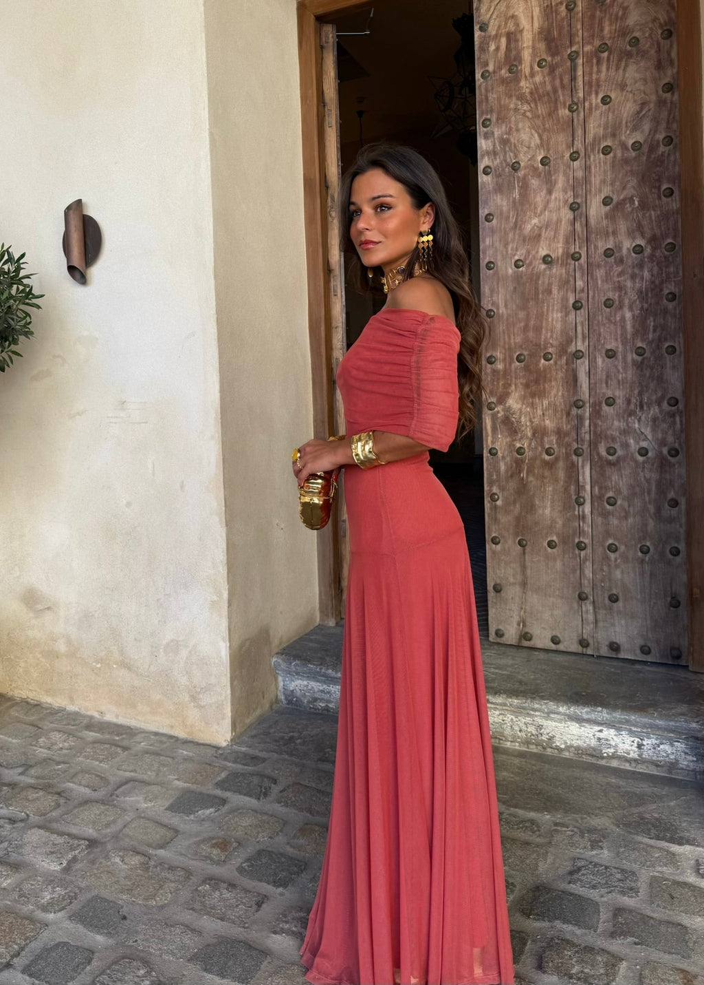 Vestido de Toledo en rosa | Valentina
