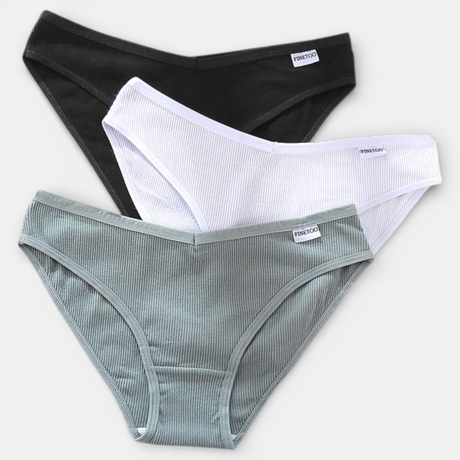 Pack 3 Bragas de Algodón Mujer