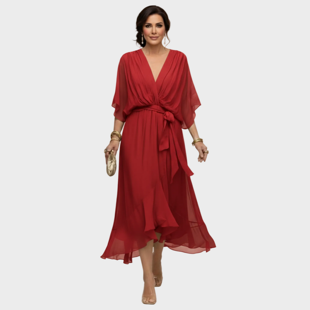 Vestido con escote en forma de V | Maria