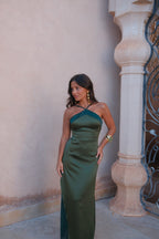 Vestido Elegante Verde Mujer Invitada de boda | Oasis