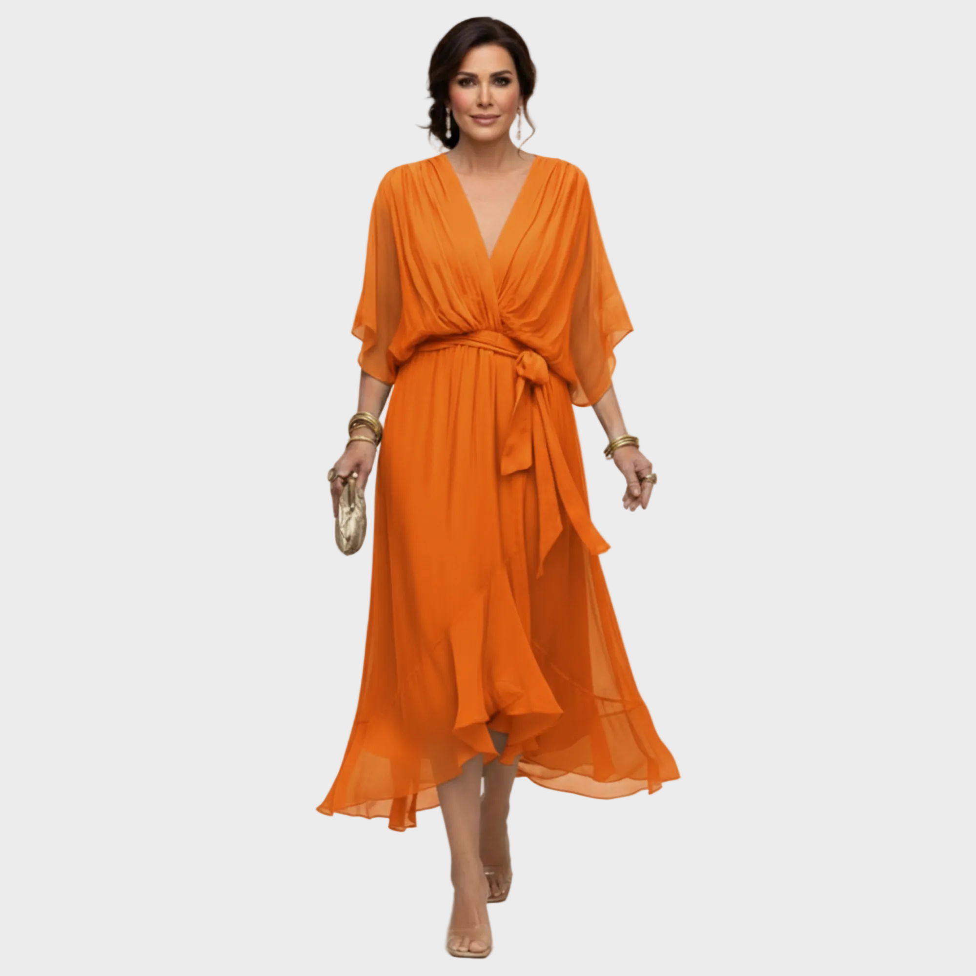 Vestido con escote en forma de V | Maria
