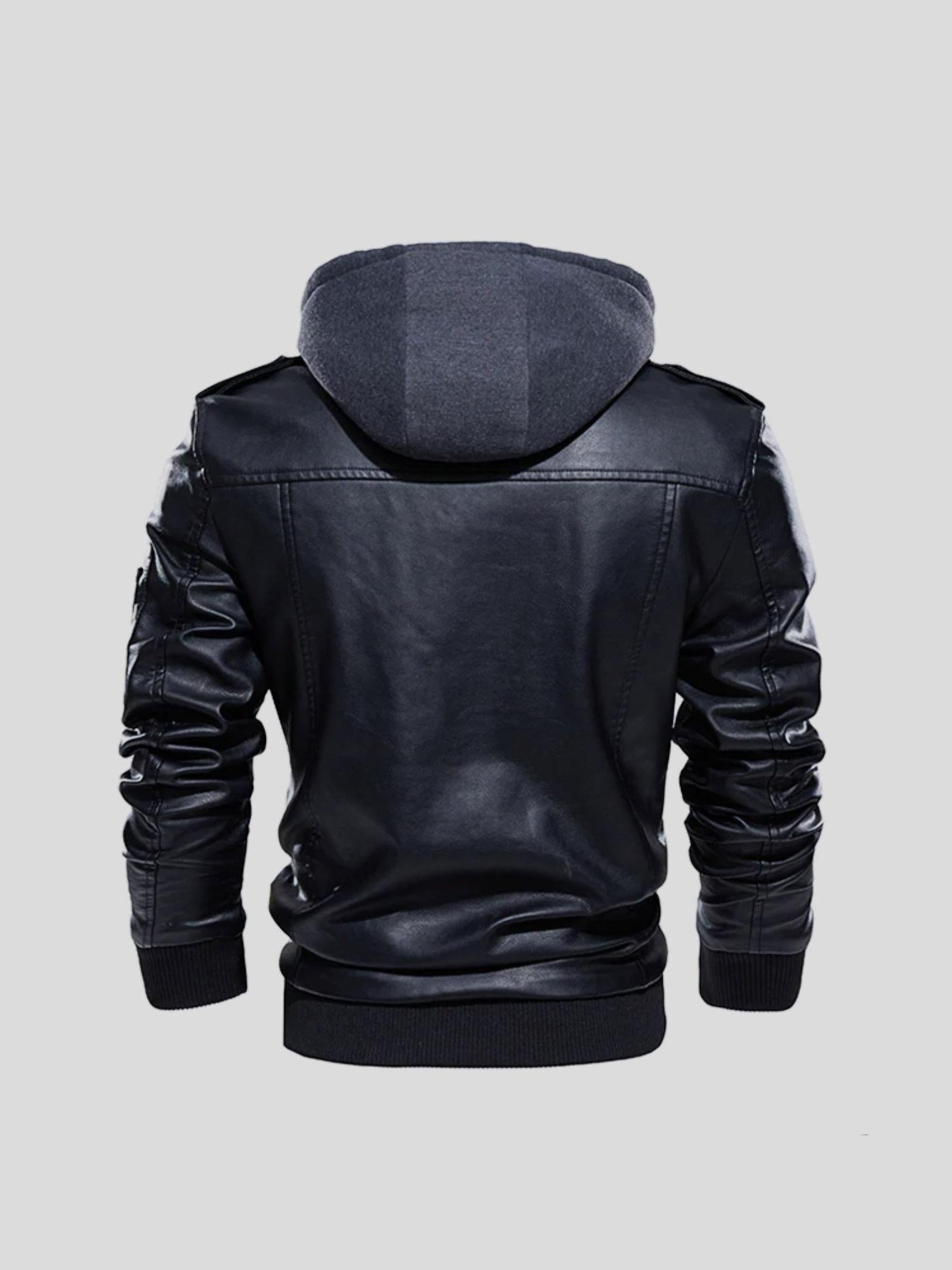 Chaqueta Ligera de Cuero Hombre Elegante Entretiempo | Anders™