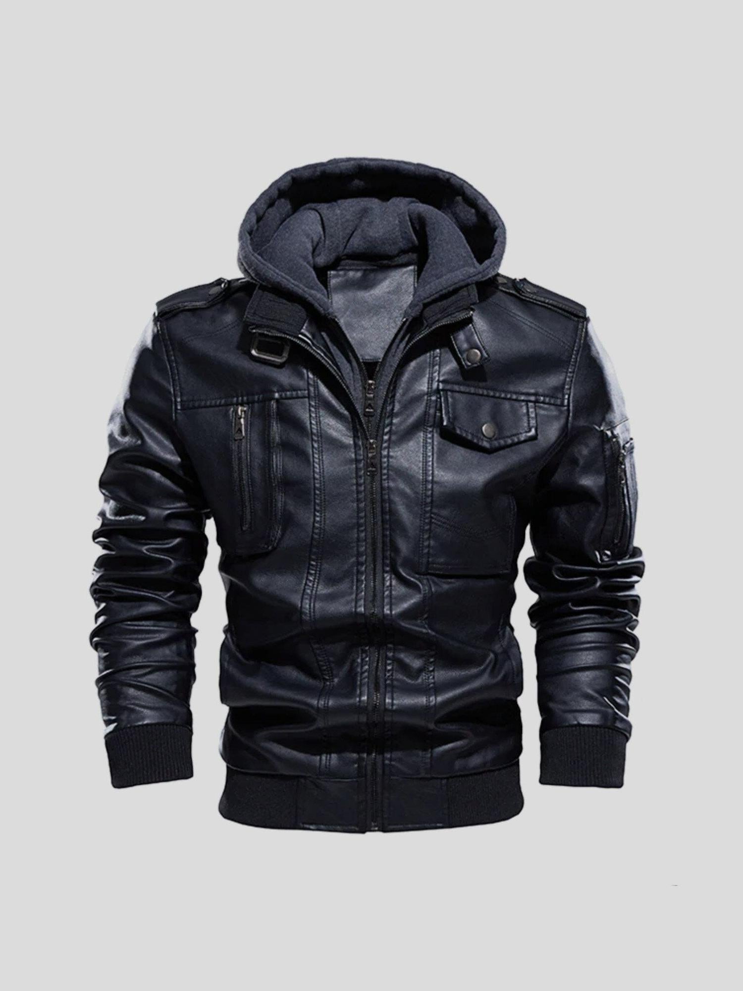 Chaqueta Ligera de Cuero Hombre Elegante Entretiempo | Anders™