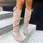 Botas de Ante con Correas para Mujer