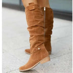 Botas de Ante con Correas para Mujer
