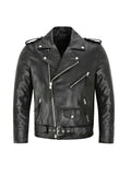 Chaqueta de Cuero Mujer Motera Clásica | Austin™